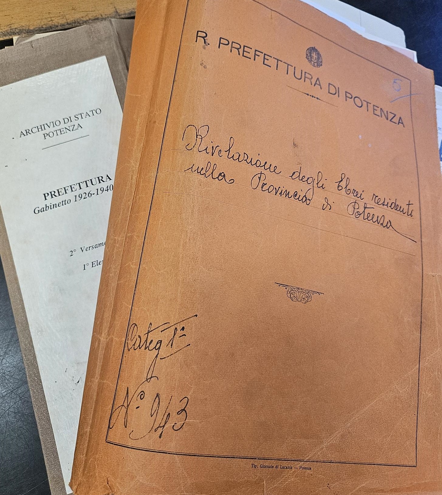 Il censimento degli ebrei del 1938 in Basilicata 